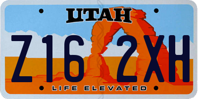 UT license plate Z162XH