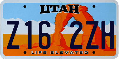 UT license plate Z162ZH
