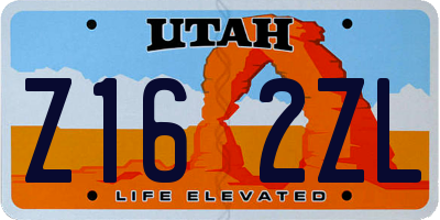 UT license plate Z162ZL