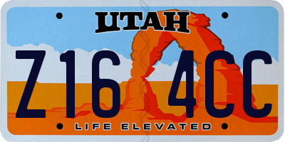 UT license plate Z164CC