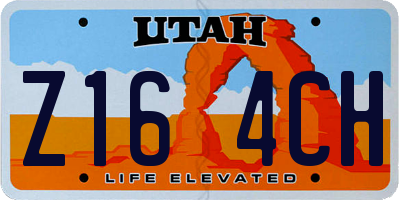 UT license plate Z164CH