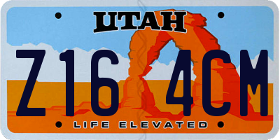 UT license plate Z164CM