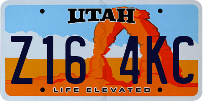 UT license plate Z164KC