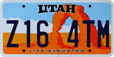 UT license plate Z164TM