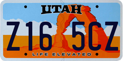 UT license plate Z165CZ