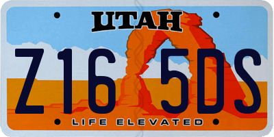 UT license plate Z165DS