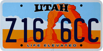 UT license plate Z166CC