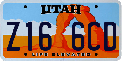 UT license plate Z166CD