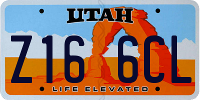 UT license plate Z166CL