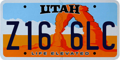 UT license plate Z166LC