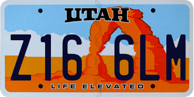 UT license plate Z166LM