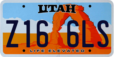 UT license plate Z166LS