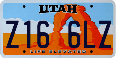UT license plate Z166LZ