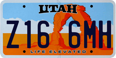 UT license plate Z166MH
