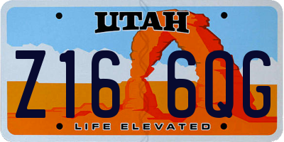 UT license plate Z166QG