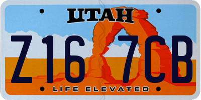 UT license plate Z167CB