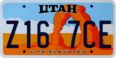 UT license plate Z167CE