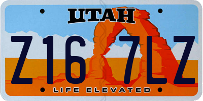 UT license plate Z167LZ