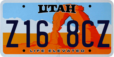 UT license plate Z168CZ