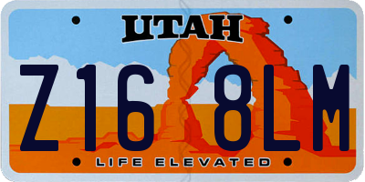 UT license plate Z168LM