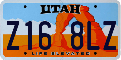 UT license plate Z168LZ