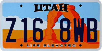 UT license plate Z168WB