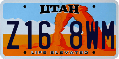 UT license plate Z168WM