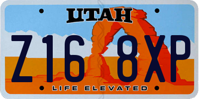 UT license plate Z168XP