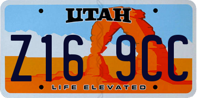 UT license plate Z169CC