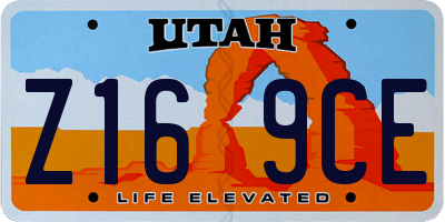 UT license plate Z169CE