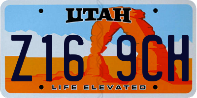 UT license plate Z169CH