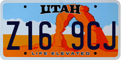 UT license plate Z169CJ