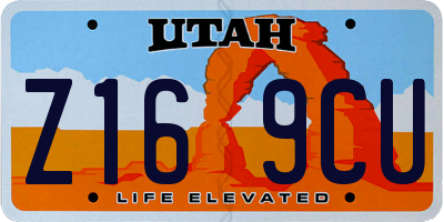 UT license plate Z169CU