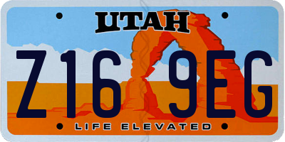 UT license plate Z169EG
