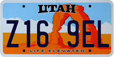 UT license plate Z169EL