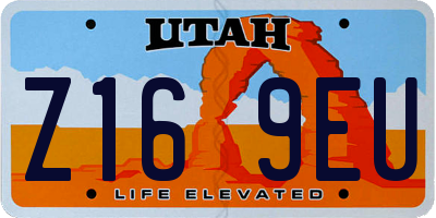UT license plate Z169EU