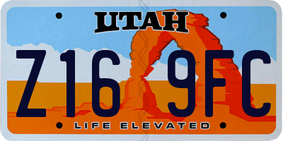 UT license plate Z169FC