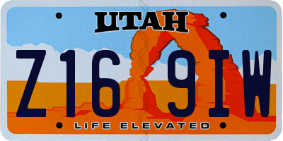 UT license plate Z169IW