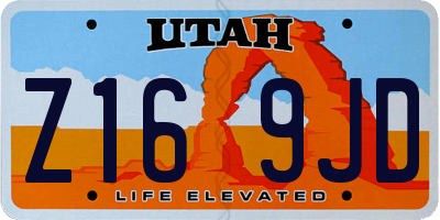 UT license plate Z169JD