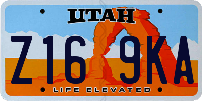 UT license plate Z169KA