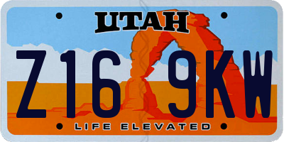 UT license plate Z169KW