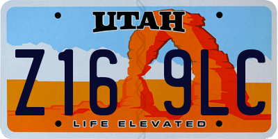UT license plate Z169LC