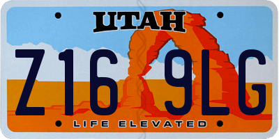 UT license plate Z169LG