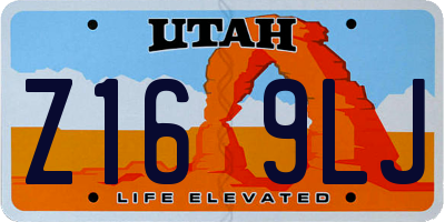 UT license plate Z169LJ