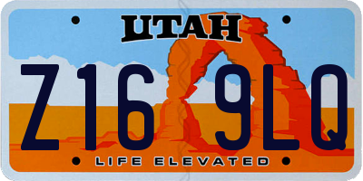 UT license plate Z169LQ