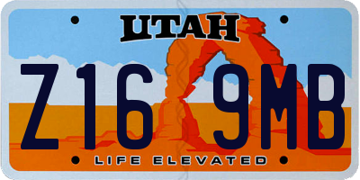 UT license plate Z169MB