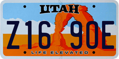 UT license plate Z169OE