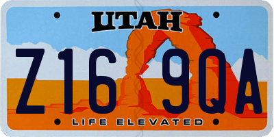 UT license plate Z169QA