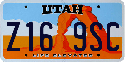 UT license plate Z169SC