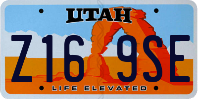 UT license plate Z169SE